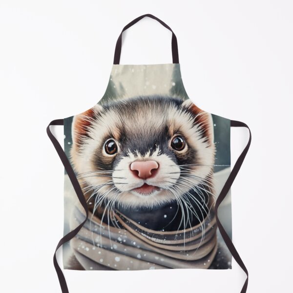 Item preview, Ferret Snowy Face Portrait designed and sold by Gustavo Navarro.