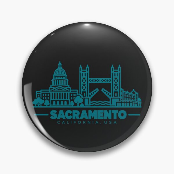 Item preview, Sacramento California USA Line Art Skyline Poster designed and sold by CMYKStudio.
