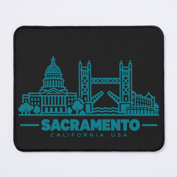 Item preview, Sacramento California USA Line Art Skyline Poster designed and sold by CMYKStudio.