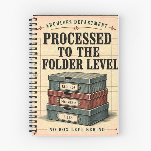 Item preview, Processed To The Folder Level Vintage Archivist Emblem designed and sold by BoosterShop.