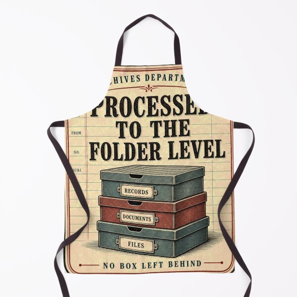 Aperçu de l'œuvre Emblème d'archiviste vintage traité jusqu'au niveau du dossier créée et vendue par BoosterShop.