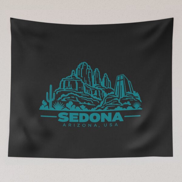Item preview, Sedona Arizona USA Line Art Travel Poster designed and sold by CMYKStudio.