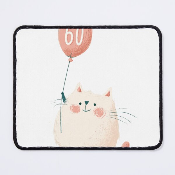 Item preview, Cute Birthday Cat 60 designed and sold by PastellFable.