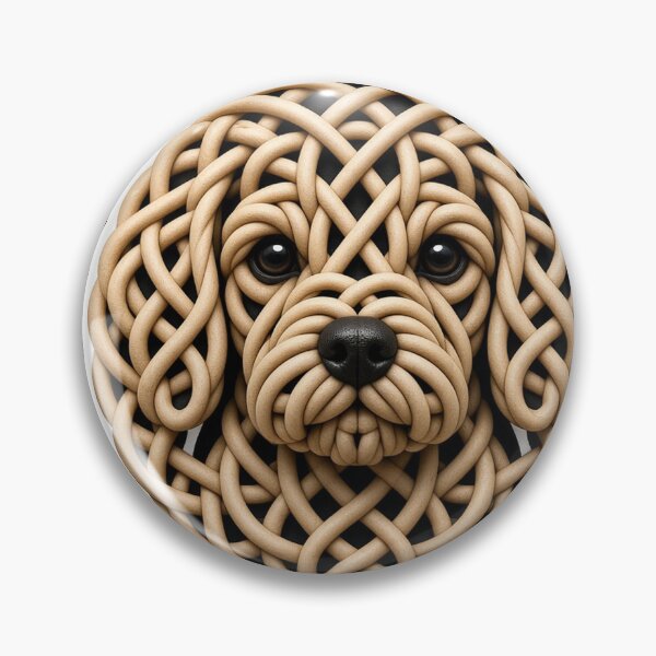Aperçu de l'œuvre Autocollant pour Cavapoo à nœud celtique créée et vendue par Freckled-Monkey.