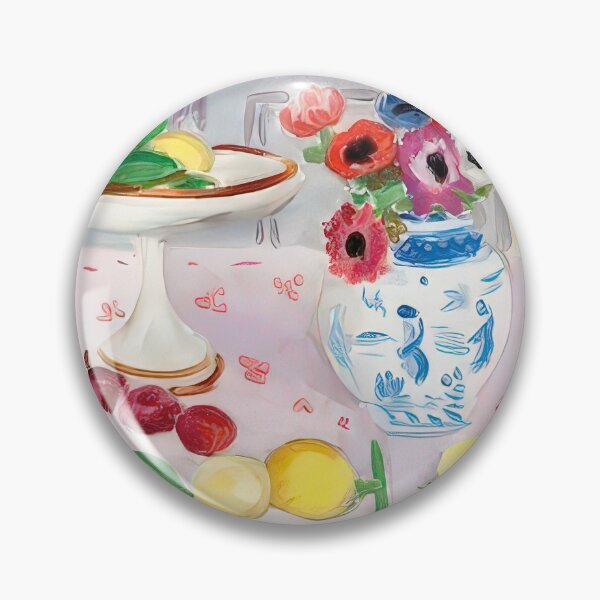 Item preview, The pink tablecloth 1925 designed and sold by VeilOfPigments.