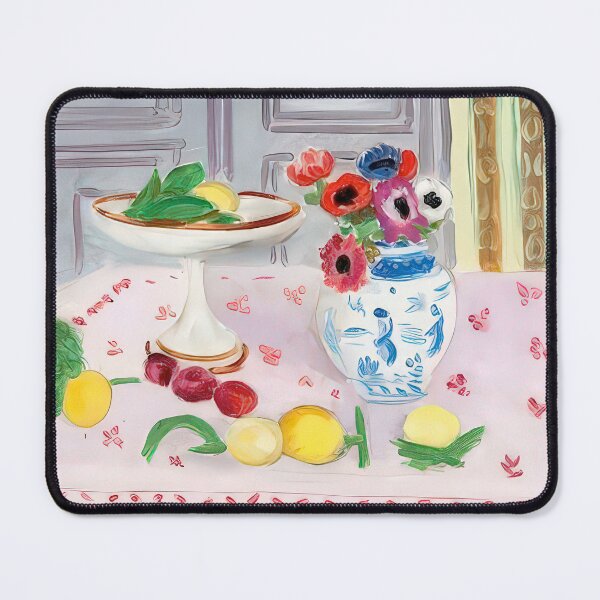 Item preview, The pink tablecloth 1925 designed and sold by VeilOfPigments.