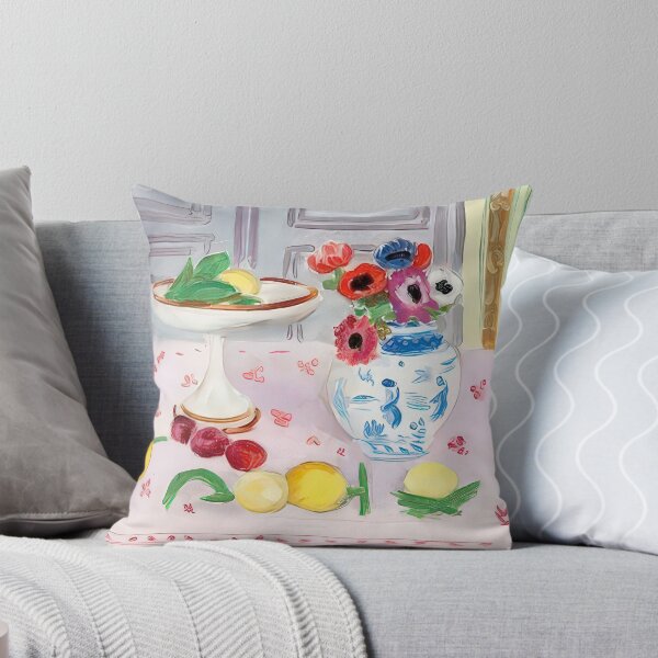 Item preview, The pink tablecloth 1925 designed and sold by VeilOfPigments.