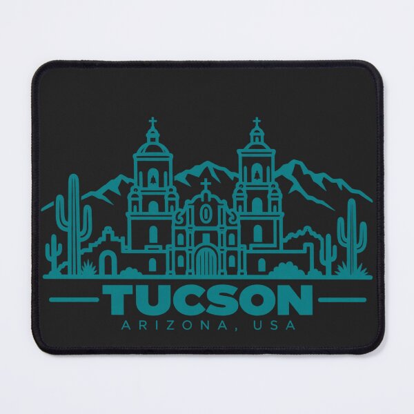 Item preview, Tucson Arizona USA Line Art Skyline Poster designed and sold by CMYKStudio.