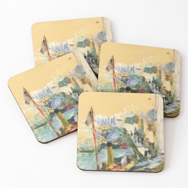 Item preview, The port of belle isle sur mer 1897 designed and sold by VeilOfPigments.