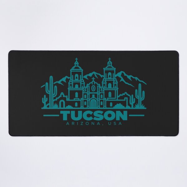 Item preview, Tucson Arizona USA Line Art Skyline Poster designed and sold by CMYKStudio.