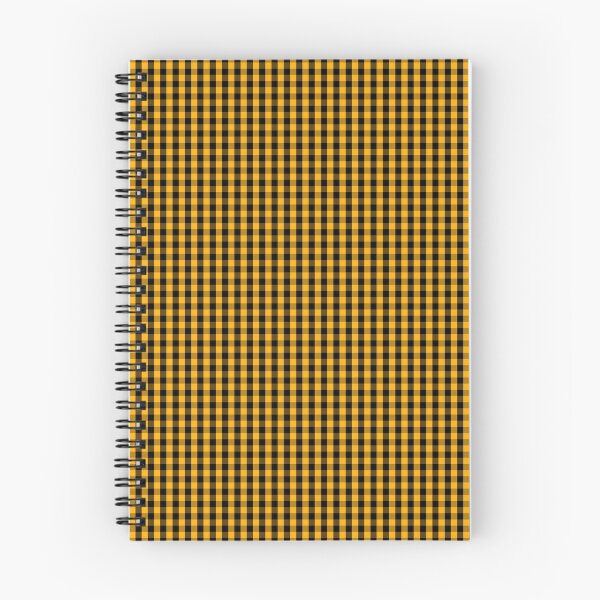 Item preview, Pale Pumpkin Orange and Black Halloween Gingham Check designed and sold by Creepyhollow.