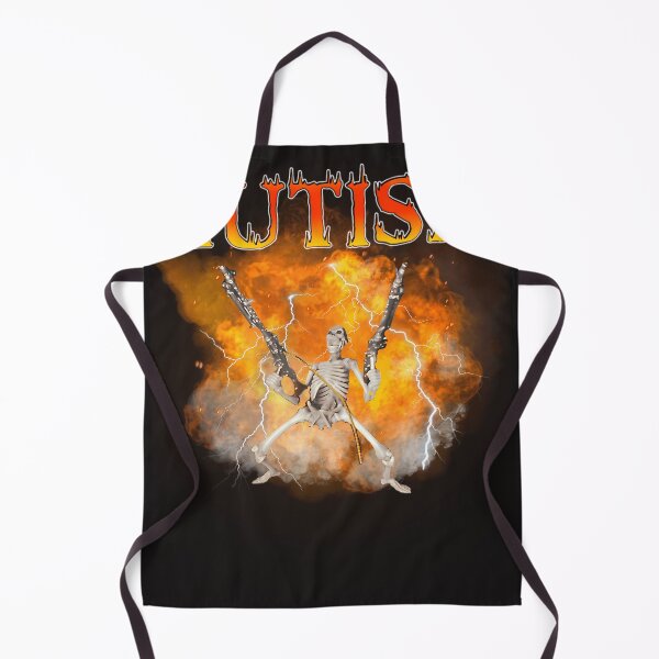 Item preview, Autism Skeleton With Machine Gun Meme designed and sold by moisessilleza.