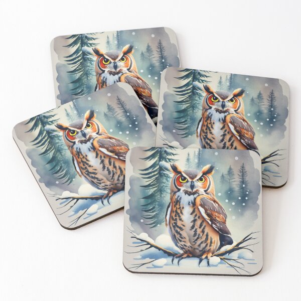 Item preview, Snowy Owl Winter Branch designed and sold by Gustavo Navarro.