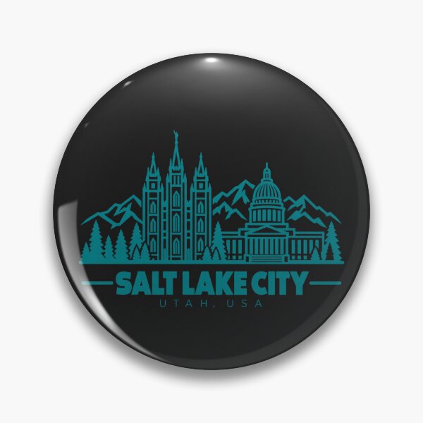 Item preview, Salt Lake City Utah USA Line Art Skyline Poster designed and sold by CMYKStudio.