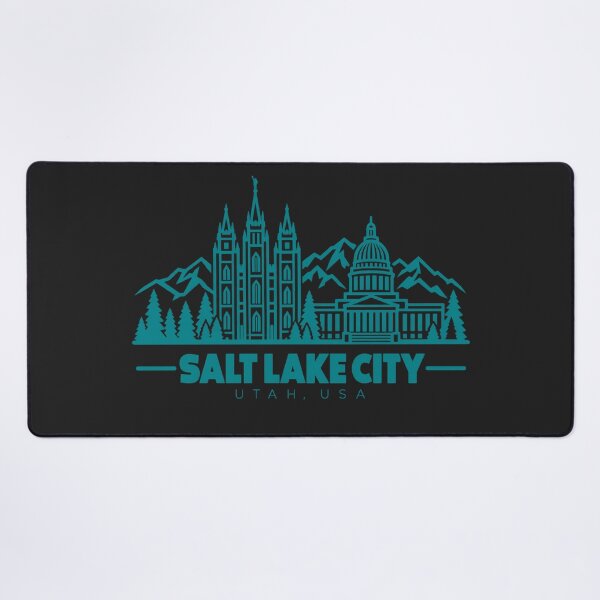 Item preview, Salt Lake City Utah USA Line Art Skyline Poster designed and sold by CMYKStudio.