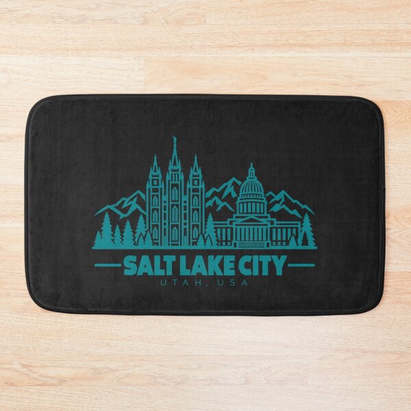 Item preview, Salt Lake City Utah USA Line Art Skyline Poster designed and sold by CMYKStudio.