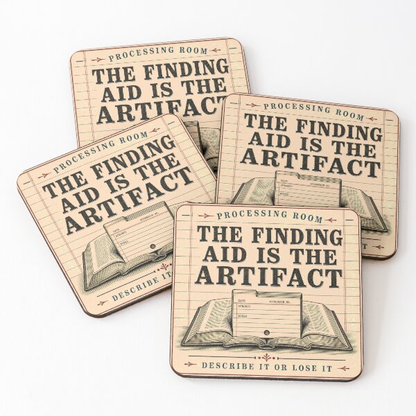 Item preview, The Finding Aid Is The Artifact Archive Emblem designed and sold by BoosterShop.