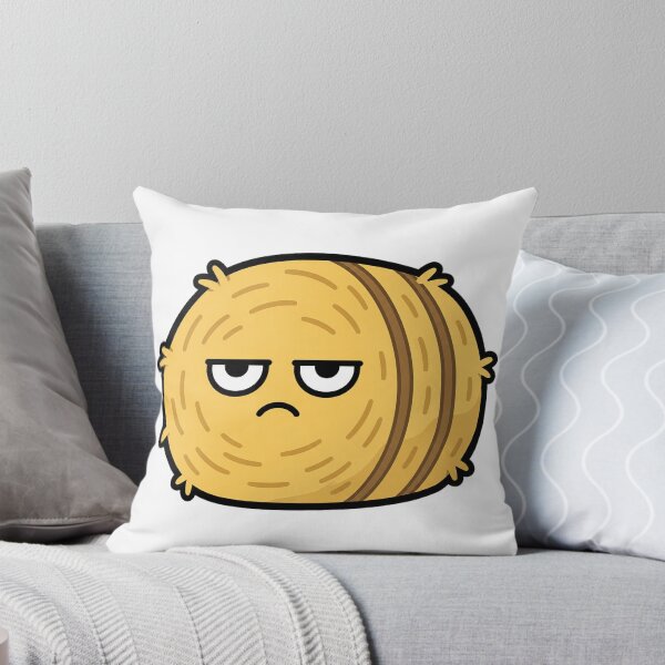 Item preview, Grumpy Hay Bale | Funny Unimpressed Farm Character designed and sold by Bitchy Little Things.
