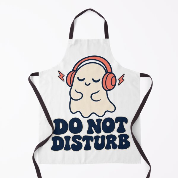 Item preview, Do Not Disturb – Cute Ghost with Headphones designed and sold by PG Shop Art.