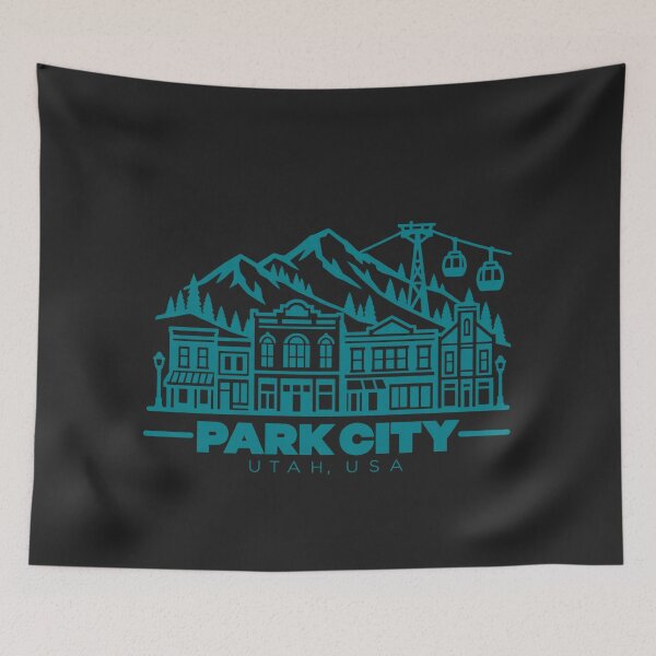 Item preview, Park City Utah USA Line Art Travel Poster designed and sold by CMYKStudio.
