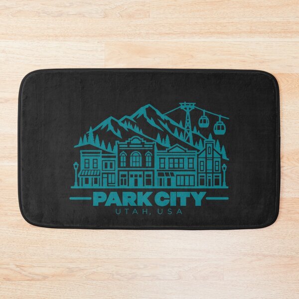Artikelvorschau, Park City Utah USA Reiseposter (Linienzeichnung) entworfen und verkauft von CMYKStudio.
