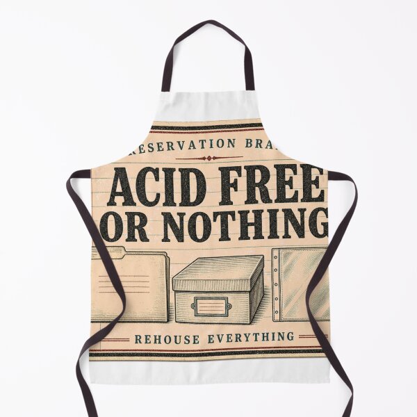 Item preview, Acid Free Or Nothing preservation archivist emblem designed and sold by BoosterShop.