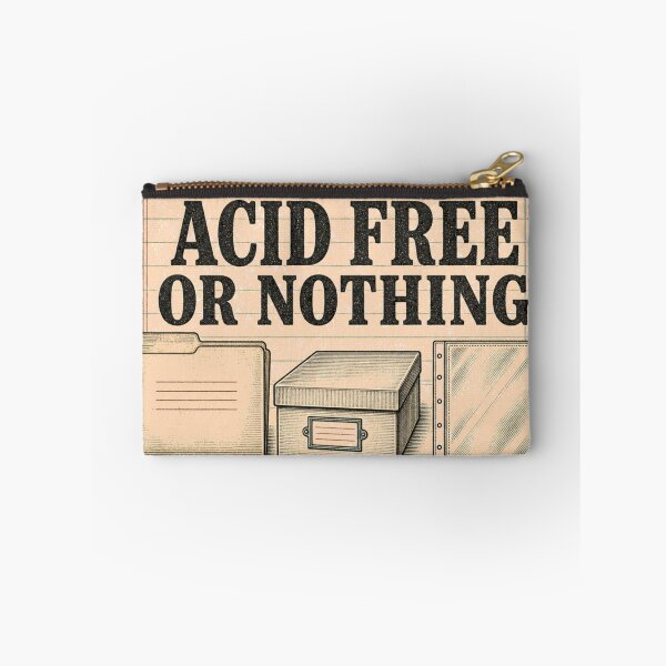 Item preview, Acid Free Or Nothing preservation archivist emblem designed and sold by BoosterShop.