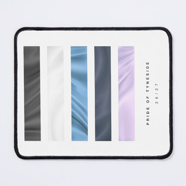Item preview, ‘Pride of Tyneside’ 26/27 Football Kit Hue Palette - Black & White designed and sold by The Colourful Game.