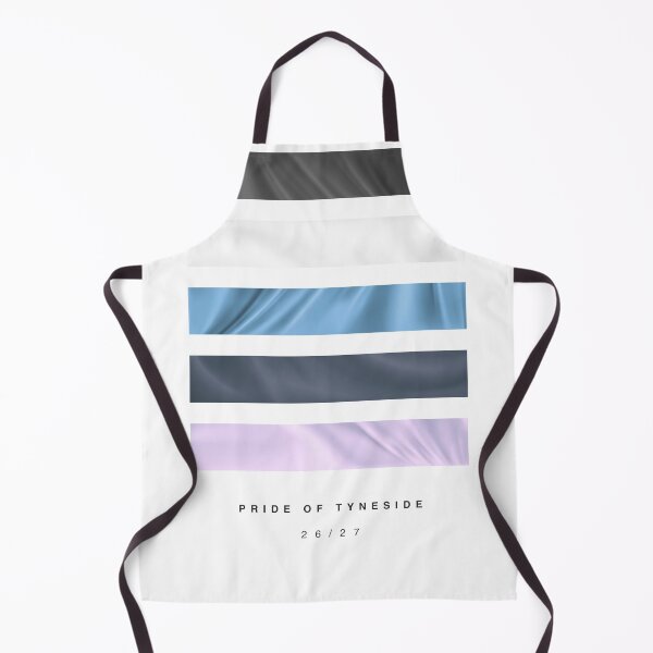 Item preview, ‘Pride of Tyneside’ 26/27 Football Kit Hue Palette - Black & White designed and sold by The Colourful Game.