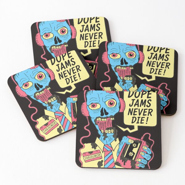 Item preview, Zombie Music Player Funny Retro Dope Jams Never Die designed and sold by Lagoart.