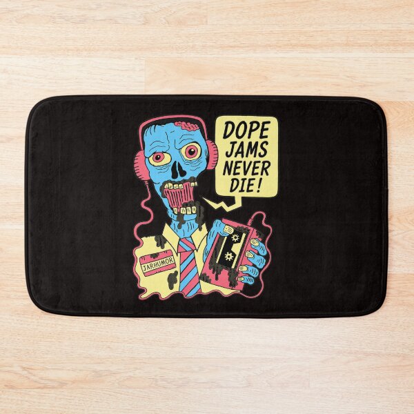 Item preview, Zombie Music Player Funny Retro Dope Jams Never Die designed and sold by Lagoart.