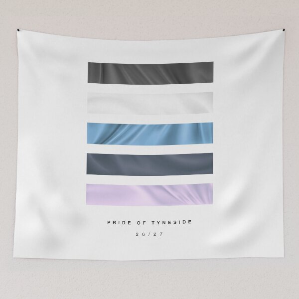 Item preview, ‘Pride of Tyneside’ 26/27 Football Kit Hue Palette - Black & White designed and sold by The Colourful Game.
