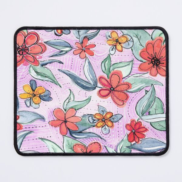 Item preview, Orange and Purple Floral Painting designed and sold by Anna Mills.