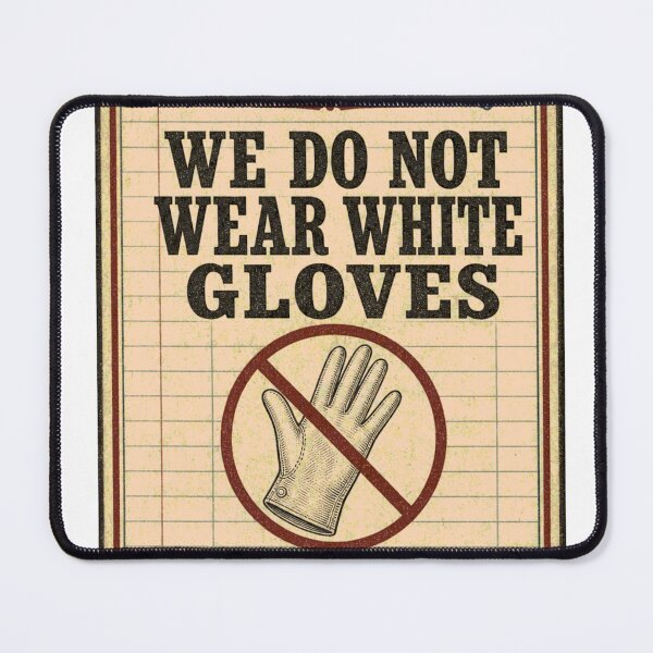 Item preview, We Do Not Wear White Gloves Reading Room Emblem designed and sold by BoosterShop.
