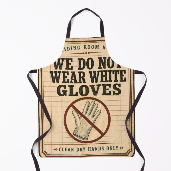Item preview, We Do Not Wear White Gloves Reading Room Emblem designed and sold by BoosterShop.