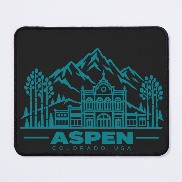Item preview, Aspen Colorado USA Line Art Travel Poster designed and sold by CMYKStudio.