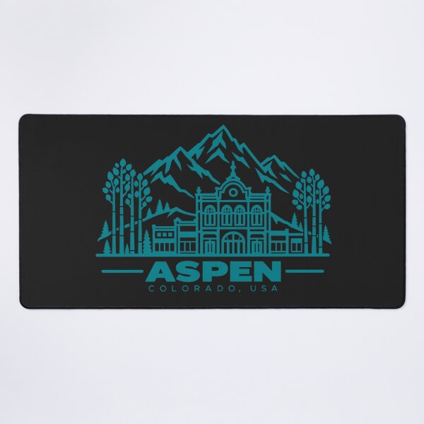 Item preview, Aspen Colorado USA Line Art Travel Poster designed and sold by CMYKStudio.