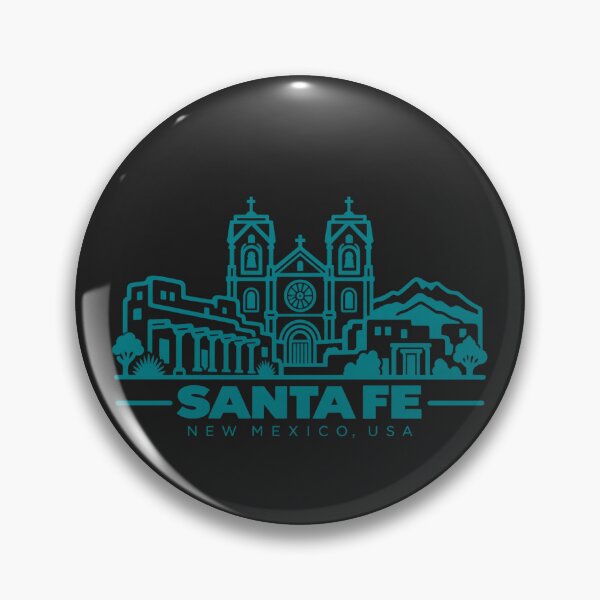 Item preview, Santa Fe New Mexico USA Line Art Landmark Poster designed and sold by CMYKStudio.
