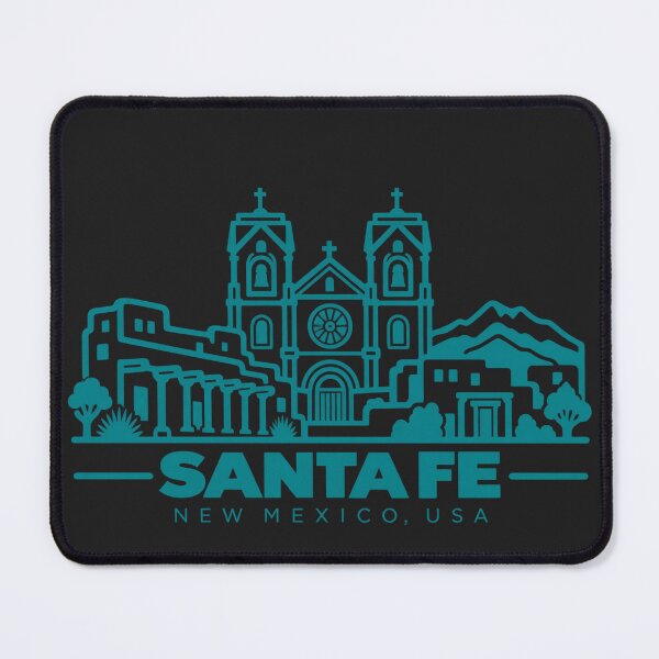 Item preview, Santa Fe New Mexico USA Line Art Landmark Poster designed and sold by CMYKStudio.