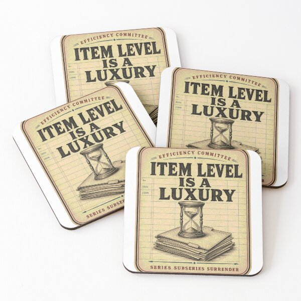 Item preview, Item Level Is A Luxury Archive Access Emblem designed and sold by BoosterShop.