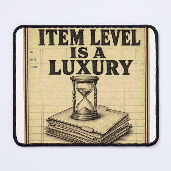 Item preview, Item Level Is A Luxury Archive Access Emblem designed and sold by BoosterShop.