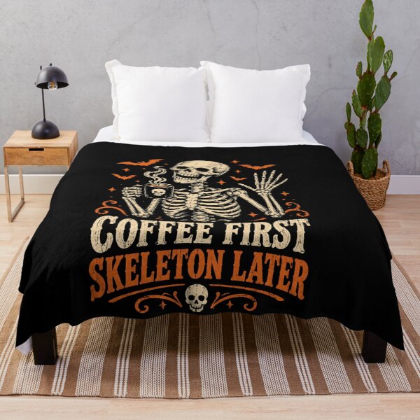 Item preview, Coffee First Skeleton Later designed and sold by DariaOltes.
