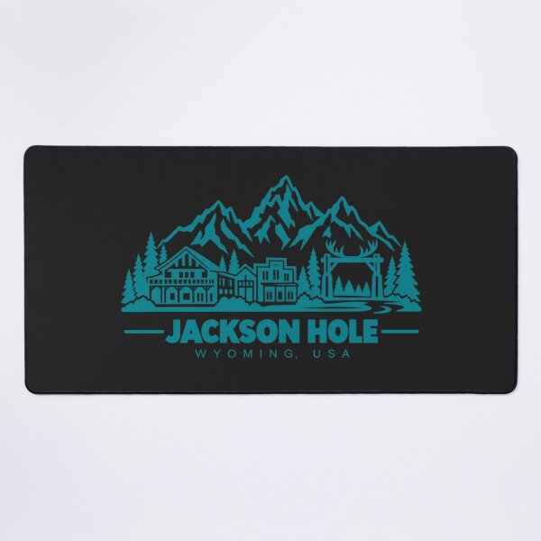 Item preview, Jackson Hole Wyoming USA Line Art Travel Poster designed and sold by CMYKStudio.