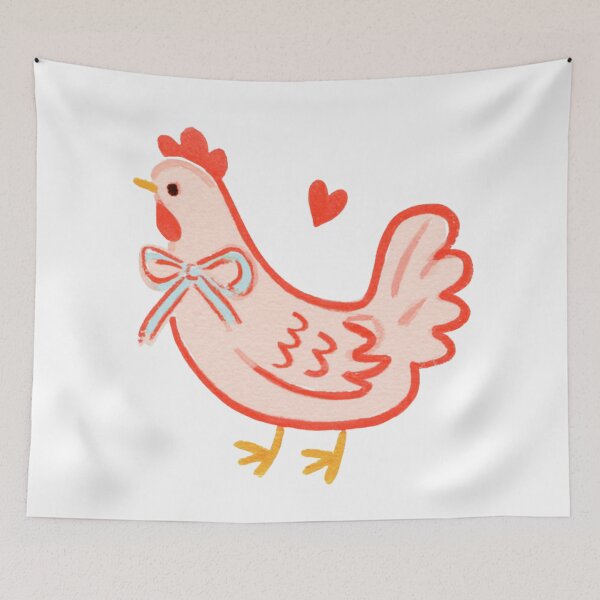 Item preview, Cute Ribbon Hen Art designed and sold by PastellFable.