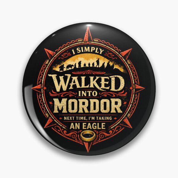 Item preview, I Simply Walked Into Mordor – Fellowship Eagle Parody Graphic Tee designed and sold by Overlord Kingdom.