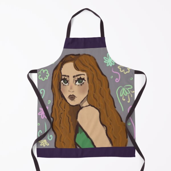 Item preview, Y2K Retro Indie Girl Portrait Flower Doodles designed and sold by Surreamidsh.