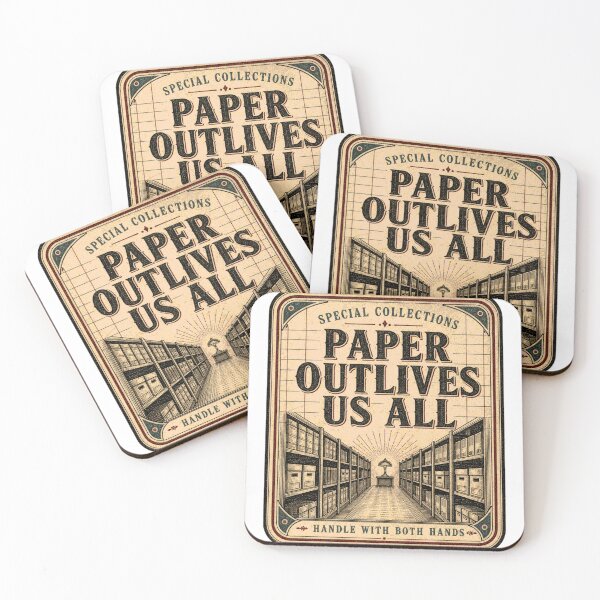 Item preview, Paper Outlives Us All Special Collection Emblem designed and sold by BoosterShop.