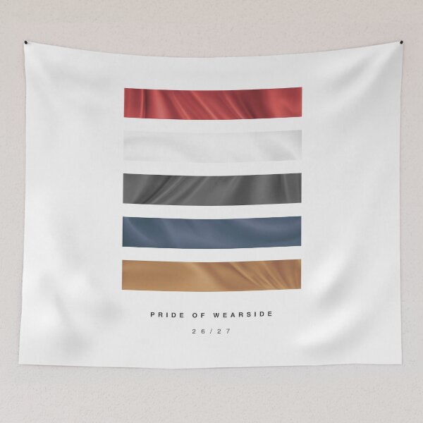 Item preview, ‘Pride of Wearside’ 26/27 Football Kit Hue Palette - Red & White designed and sold by The Colourful Game.