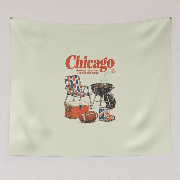Item preview, Chicago Sunday Football Tailgate, Funny Retro Game Day designed and sold by sugarghoulz.