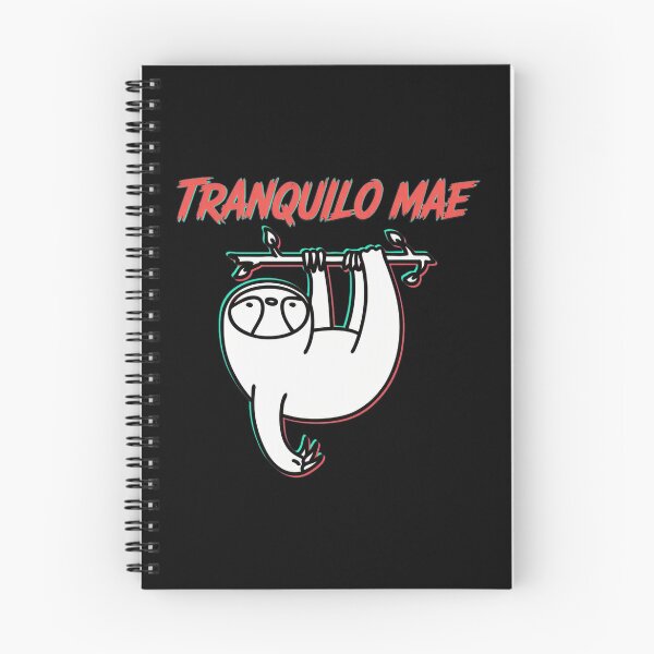 Item preview, Tranquilo Mae Sloth Glitch Text Chill Vibes designed and sold by Bloowardi.